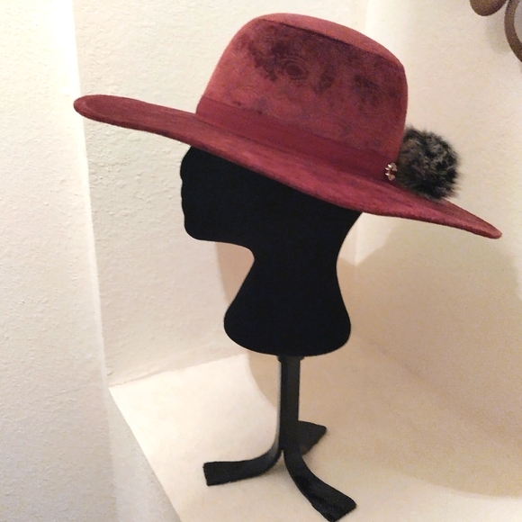 C Wonder Emboss Velvet Floppy Hat - Picture 4 of 5